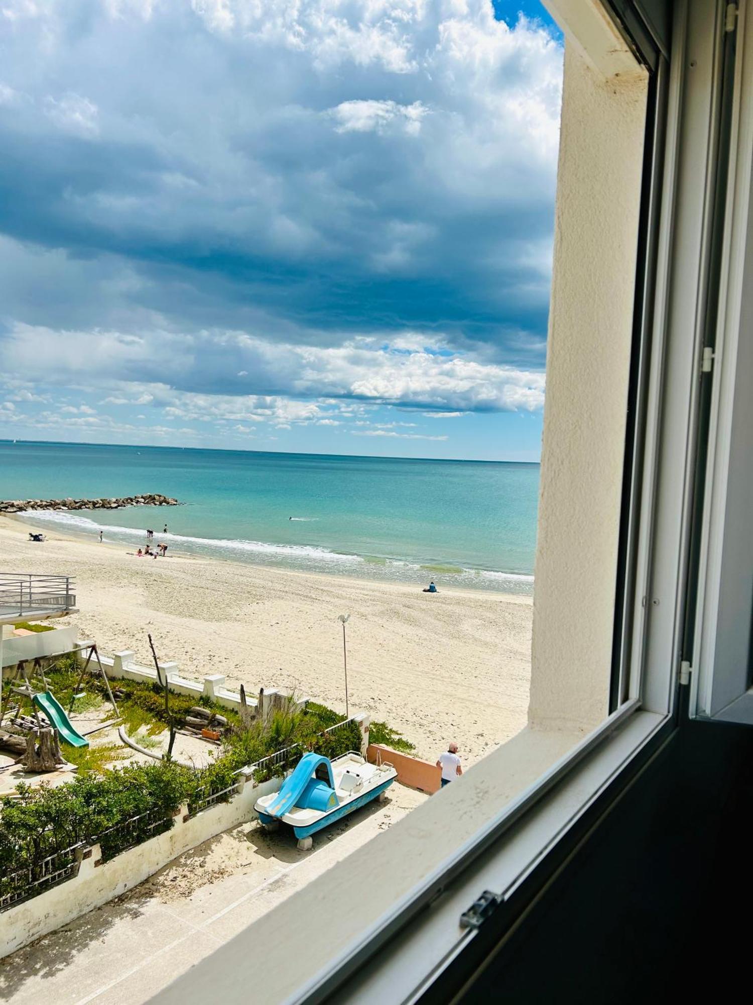 Estudio 1Ere Ligne Vue Mer ,Place De Parking Privee Acces A La Plage De La Residence 3Eme Etage Palavas-les-Flots Eksteriør billede