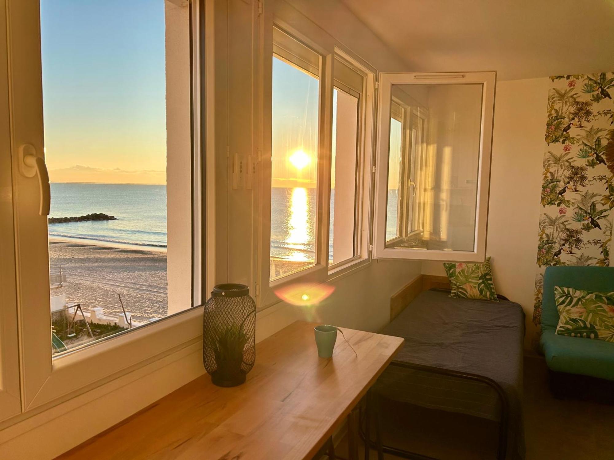 Estudio 1Ere Ligne Vue Mer ,Place De Parking Privee Acces A La Plage De La Residence 3Eme Etage Palavas-les-Flots Eksteriør billede