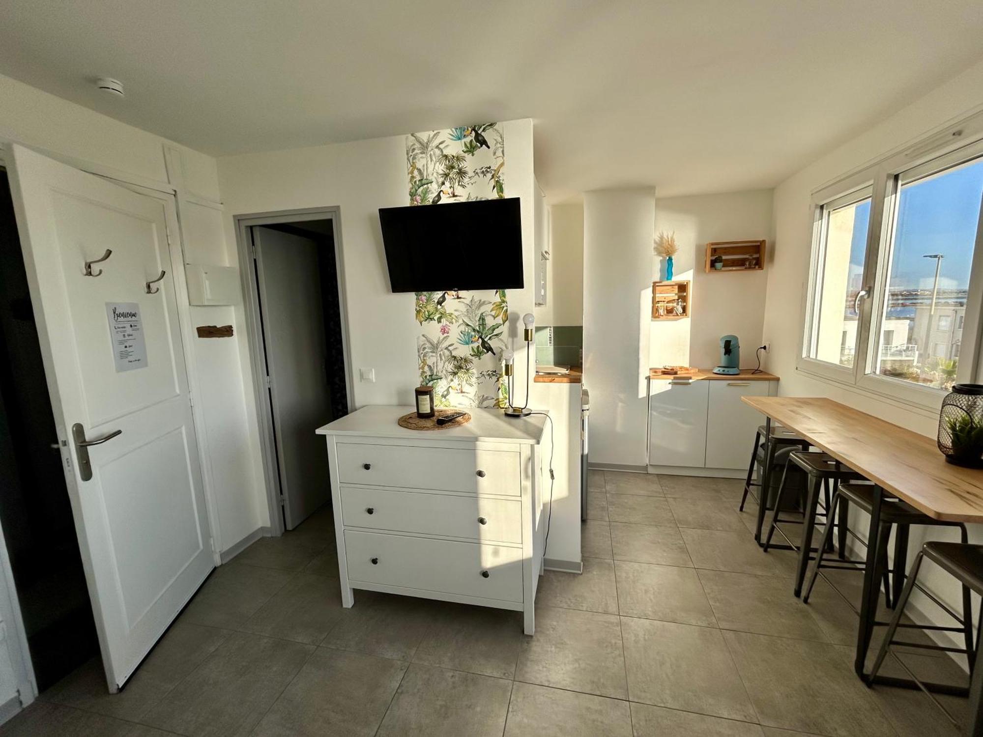 Estudio 1Ere Ligne Vue Mer ,Place De Parking Privee Acces A La Plage De La Residence 3Eme Etage Palavas-les-Flots Eksteriør billede