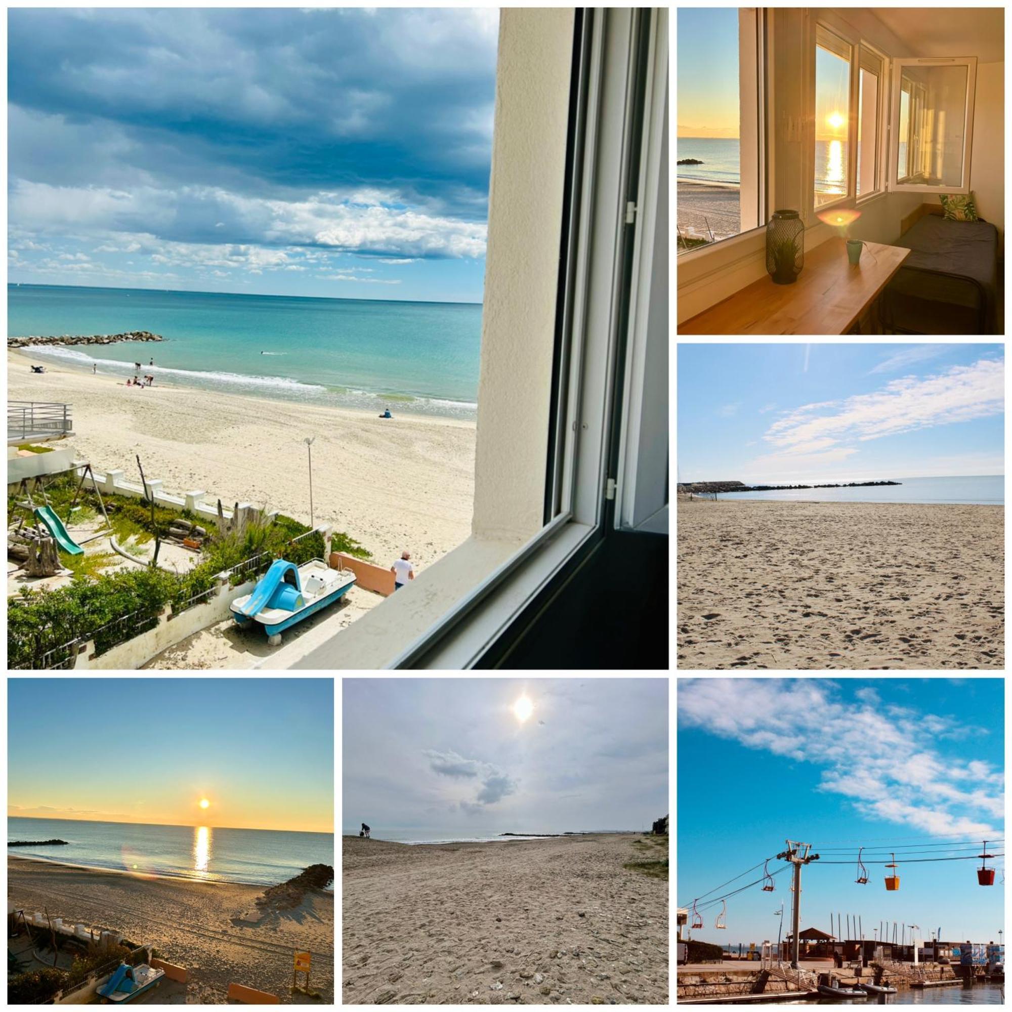 Estudio 1Ere Ligne Vue Mer ,Place De Parking Privee Acces A La Plage De La Residence 3Eme Etage Palavas-les-Flots Eksteriør billede